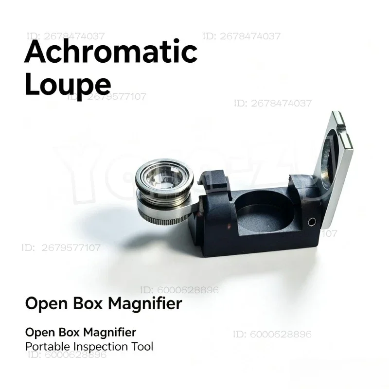 Achromatic Box Magnifier, Clear Vision Open Design Magnifying Glass for Detailed Observation