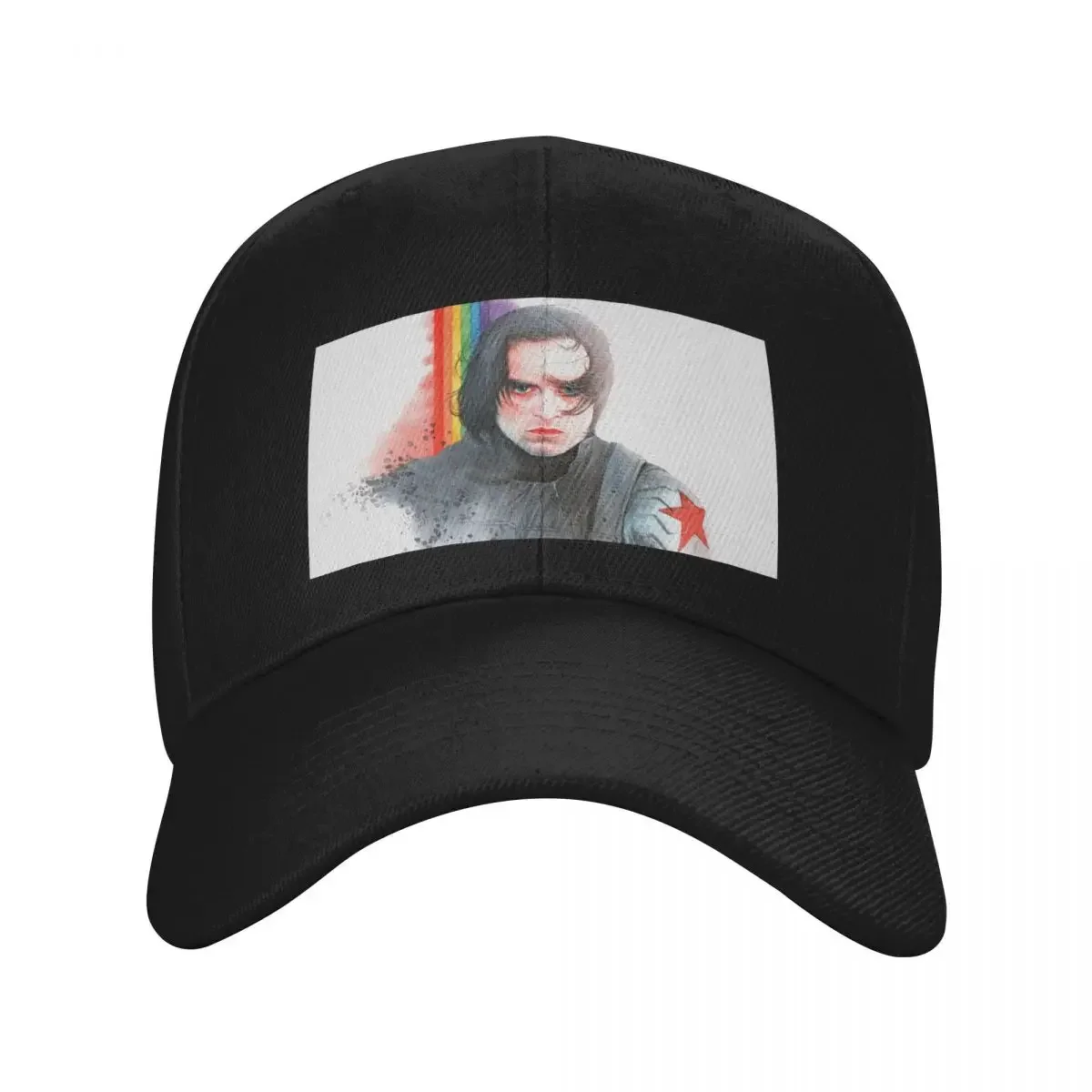 

Sebastian Stan Baseball Cap New In Hat black Horse Hat Streetwear Women's Men's