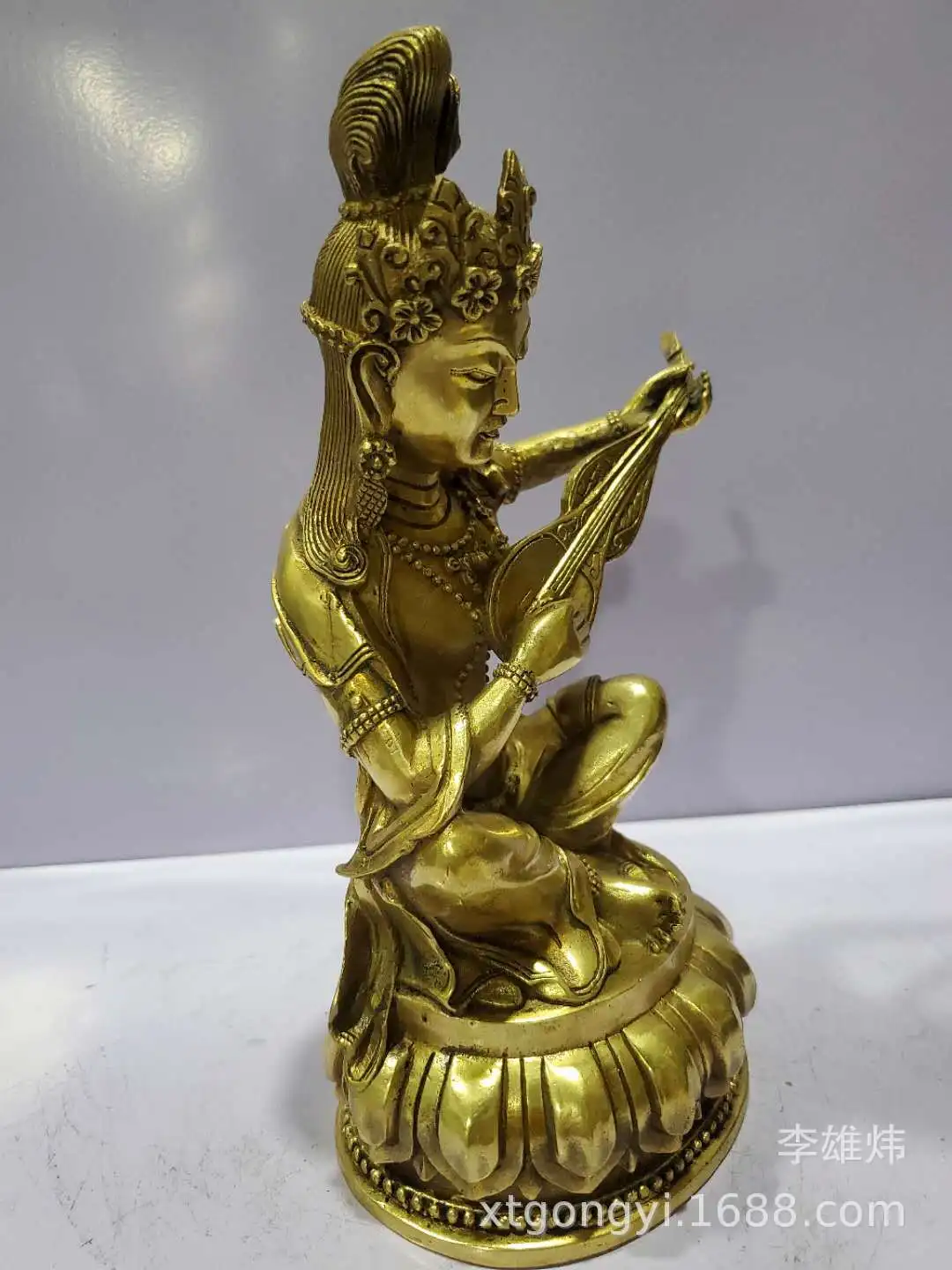 Nepal Xianzong bronze wonderful sound Buddha mother Tantric Buddha statue Tara goddess