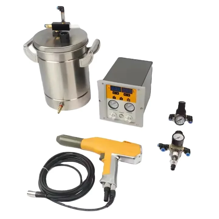 Laboratory electrostatic metal powder spray cup  and controller