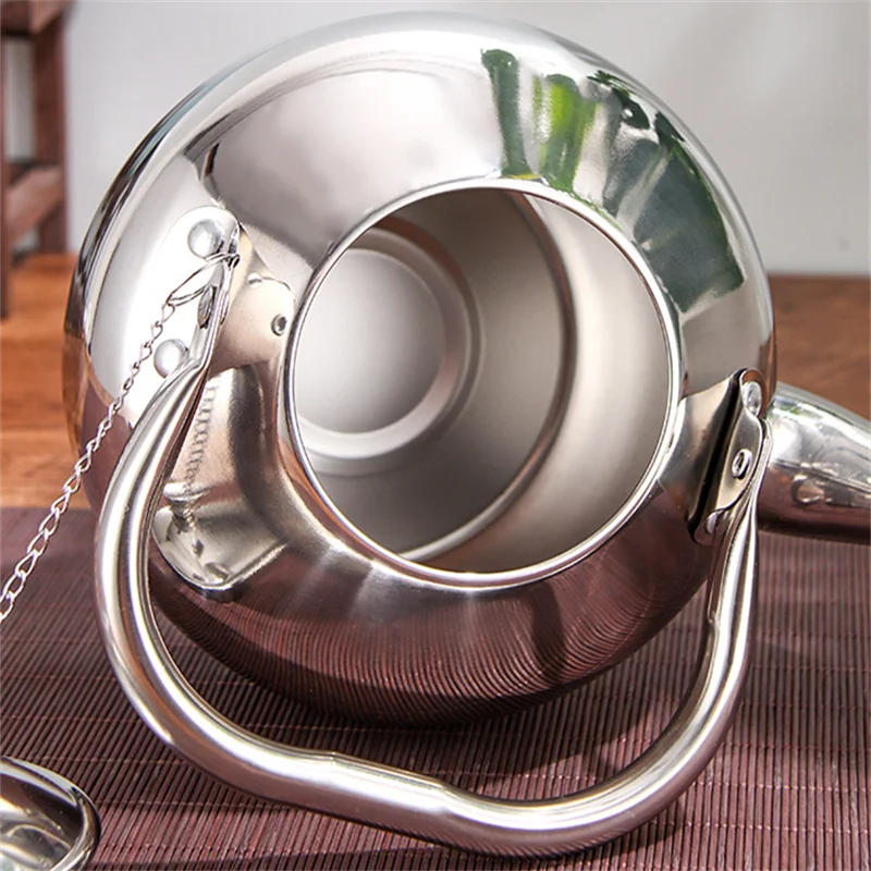 1.2L/1.5L/2L/3L/4L Tea Kettle With Strainer Tea Infuser Stainless Steel Teapot Fit Induction/Infrared/Electric Cooker Tea Kettle