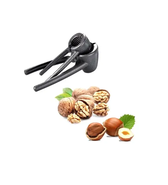 Sickle-2s and Walnut Nutcracker Set Stainless Metal Spring Hunting, camping,home,car, hotel, restaurant, ships from Turkey