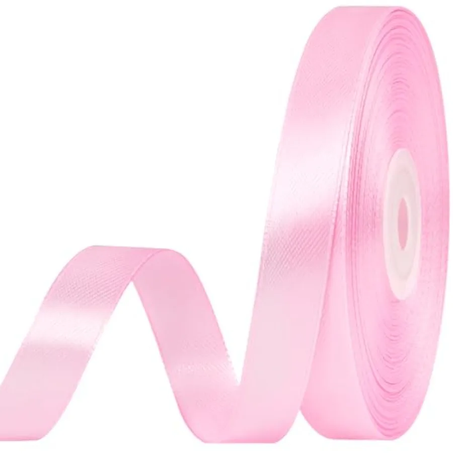 

1/2 Inch 50 Yards Satin Ribbon, Ribbon Roll for Flower Bouquets, Gift Wrapping, Wedding, Handmade Crafts