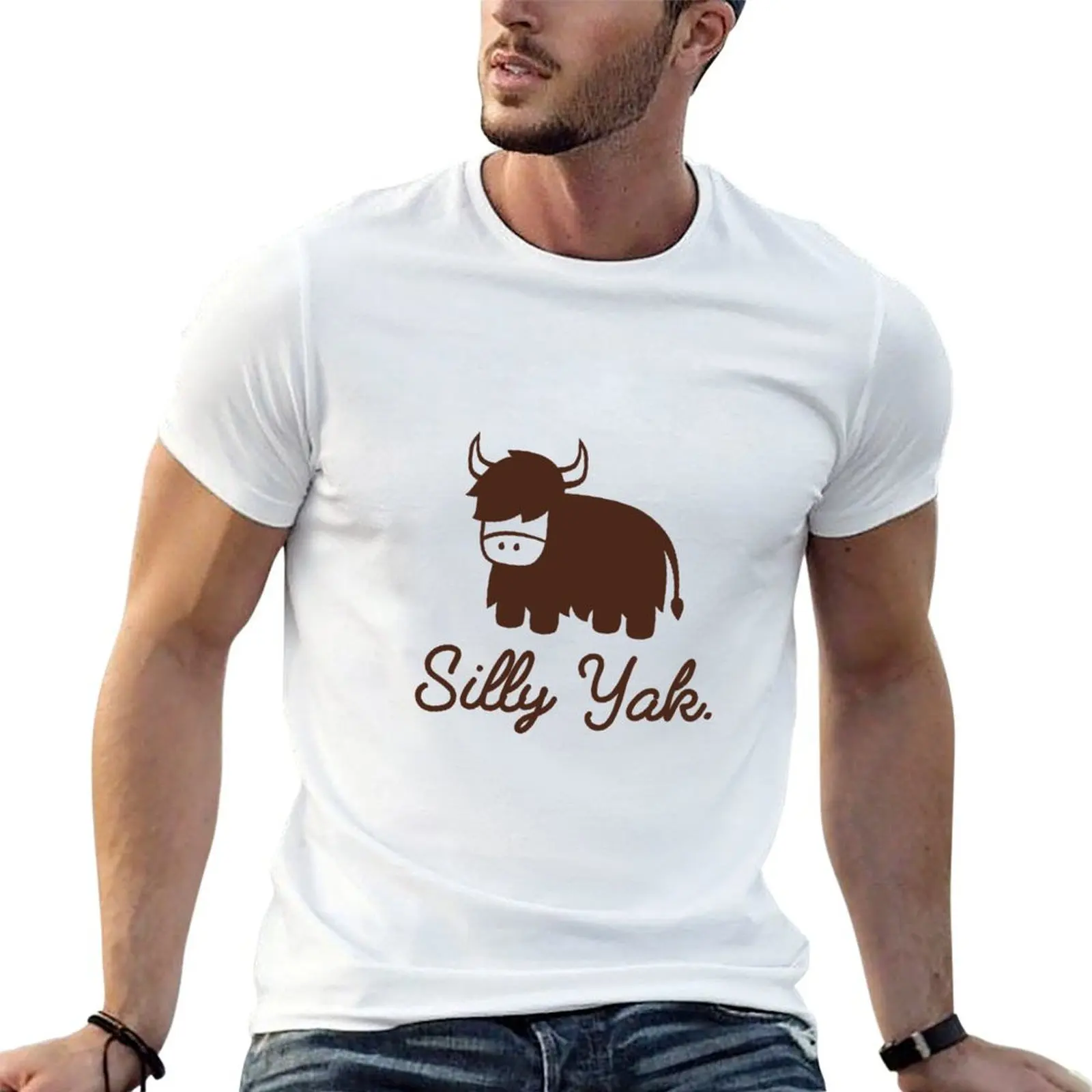 

Ceoliac cotton tshirt Celiac 100% / Yak man T-Shirt Silly t for - shirts cotton