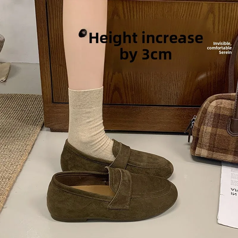 Retro Chic Slip-On Loafers Women's Soft Bottom Casual Shoes Trendy Bean Bean Shoes Spring Autumn Seasonal Breathable Comfortable