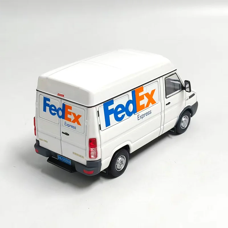 Diecast 1/43 Scale IVECO Express Delivery Vehicle Alloy Car Model Static Collection Decorated Holiday Gifts Toys Souvenir Gift