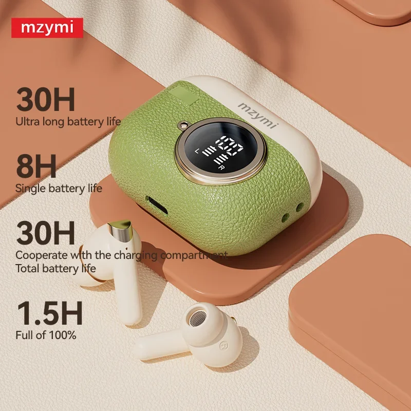 

mzymi Bluetooth5.3 Earphones M88 TWS Wireless Earbuds Noise Canceling Sports Gaming Headphones Waterproof Headset For XIAOMI