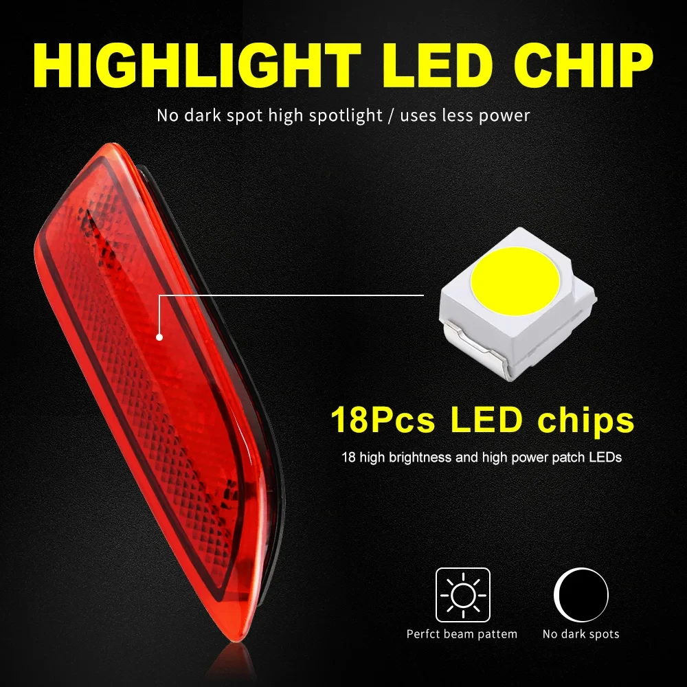 2PCS For Lexus CT 200h CT200h 2011-2015 For Toyota Corolla 2011-2013 LED Rear Bumper Lights Tail Brake Stop Light Fog Lamp