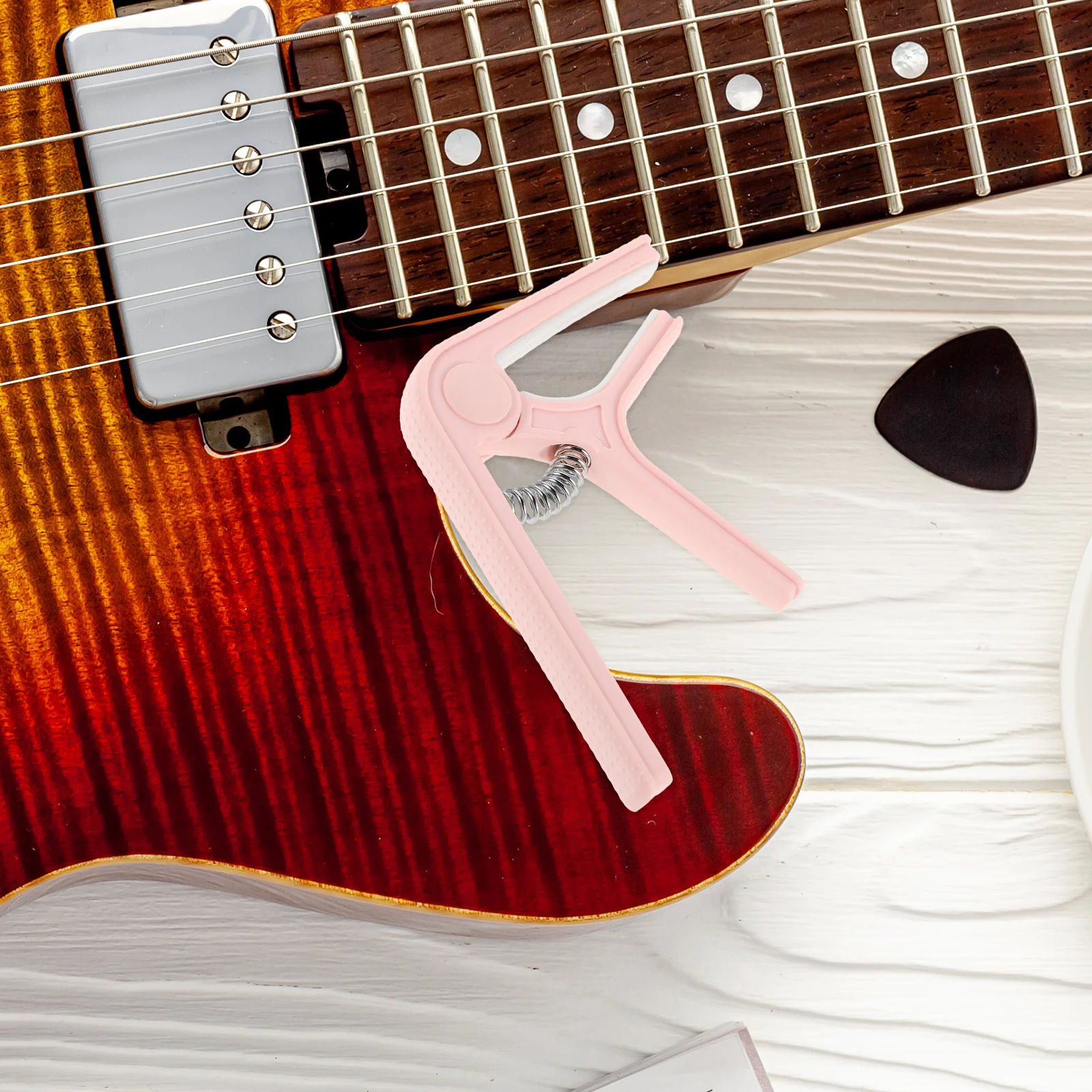 

Capo Guitar Accesories Headstock Tuner Acoustic Metal Capos Wooden Electric for