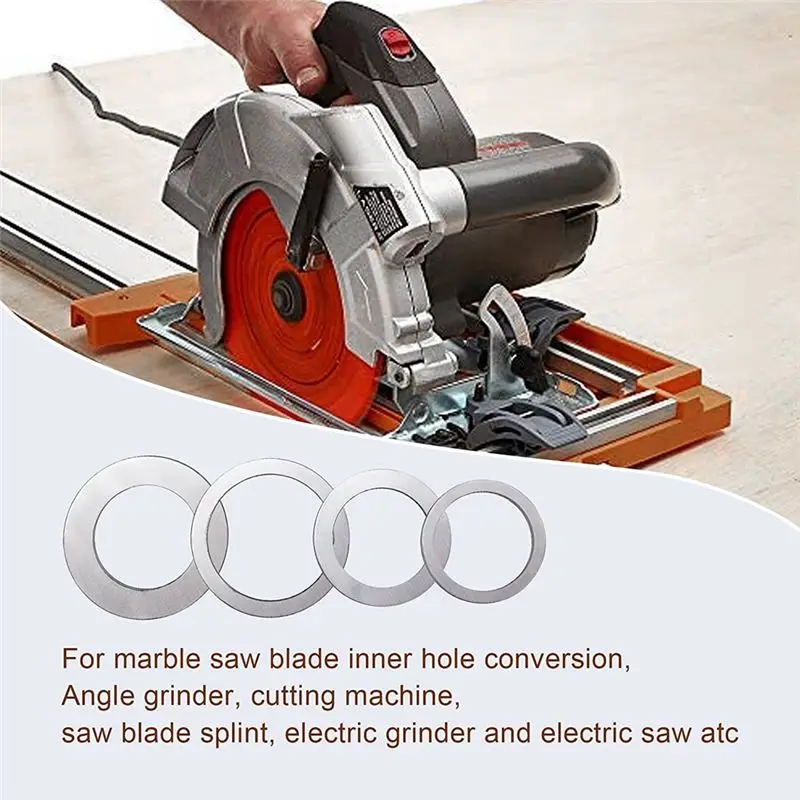AA83 Saw Blade Adapter Ring Set Saw Blade Bushing Angle Grinder Inner Aperture Conversion Gasket (12/Pack)