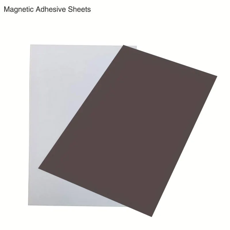ESHANG 5Sheets Printable Magnetic sheets Non Adhesive A4 8.3 x 11.7 inches Thick Magnet Glossy Photo Paper for Inkjet Printers
