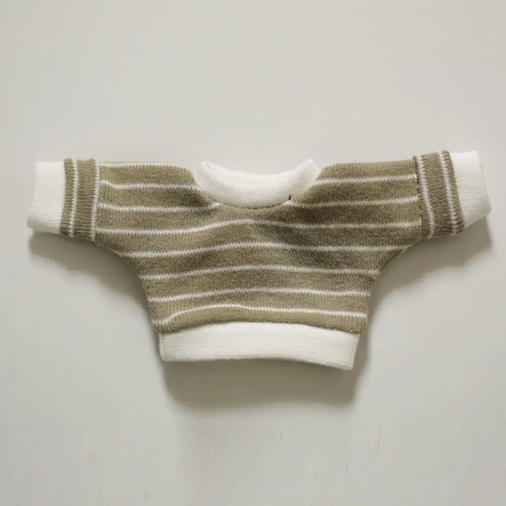 Outfit Top Shorts Cotton Clothes Undershirt Solid Color Stripe Clothes 15cm Hoodie High Quality No Attributes Clothes Owner