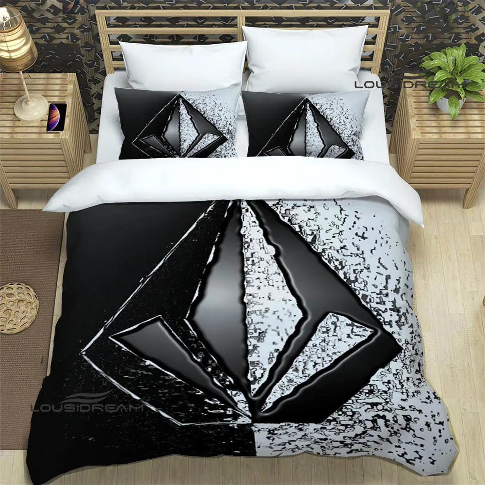 V-VOLCOM LOGO printed Bedding Sets exquisite bed supplies set duvet cover bed comforter set bedding set luxury birthday gift