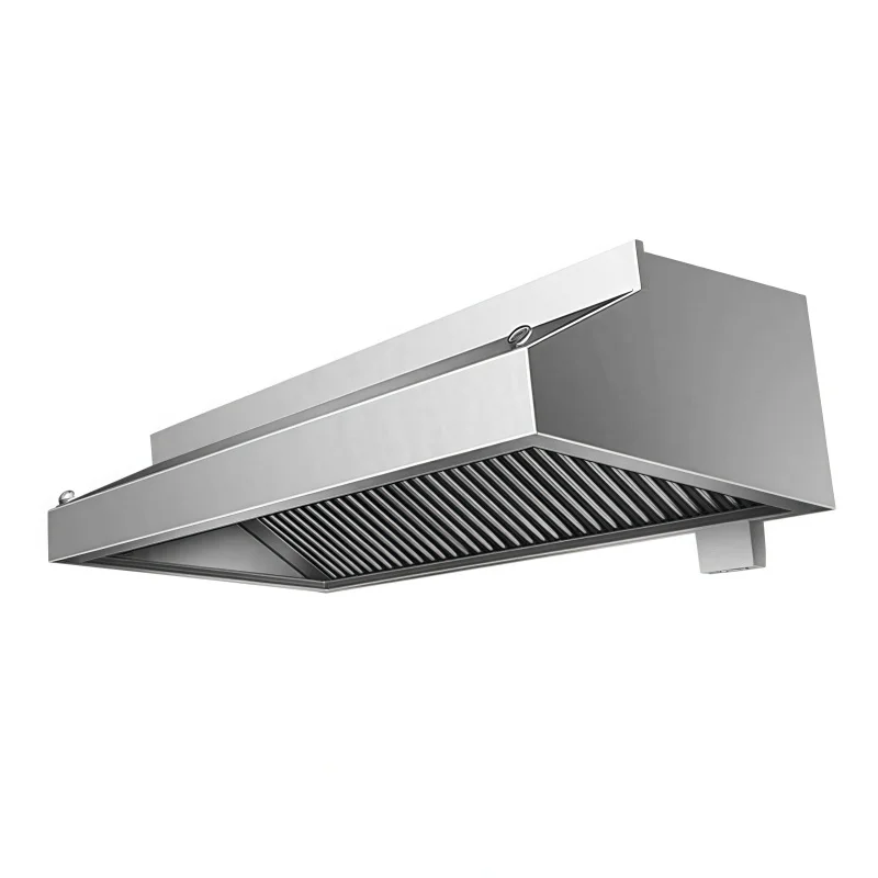 Commercial Kitchen Home Use Range Hood Thickened 600mm Stainless Steel Exhaust Hood Powerful Suction Customizable Purifying for