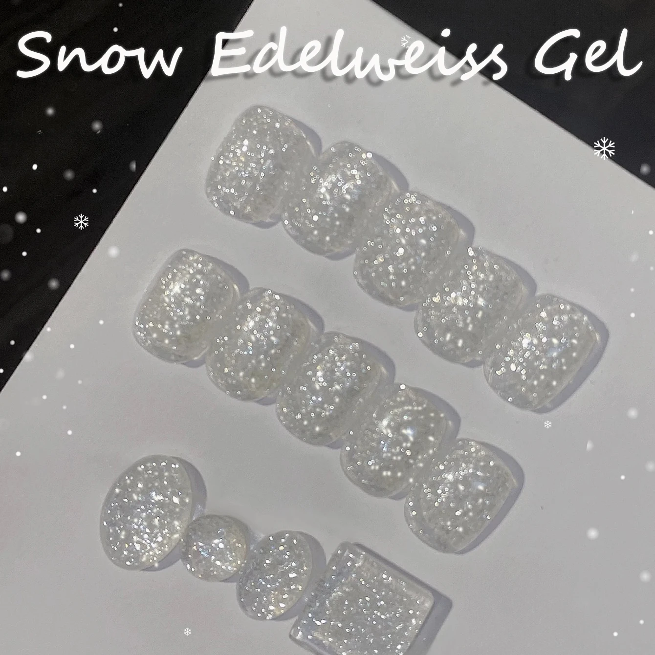 1 pçs ws super flash branco glitter gel unha polonês high-end popular branqueamento all-match arte do prego suprimentos unhas de natal