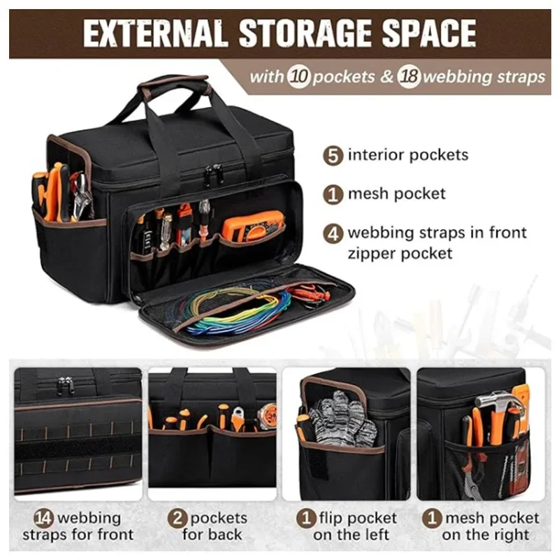 New thickened and wear-resistant Oxford cloth 17-inch kit diagonal span portable heavy-duty kit