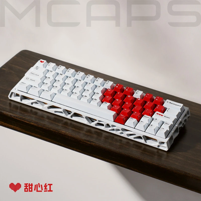 MELETRIX MCAPS Aluminum Metal Keycaps 61 Layout 64 Key Addition