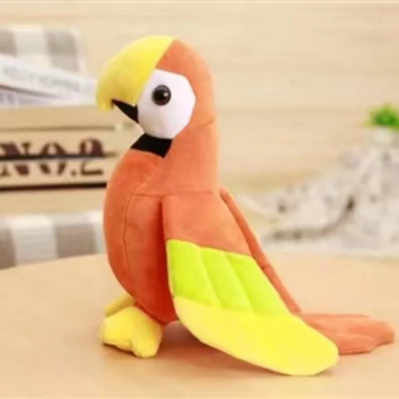 20/25/30/35cm Cute Simulation Parrot Doll Bird Plush Toy Grab Machine Doll Wedding Throwing Doll Children's Gift
