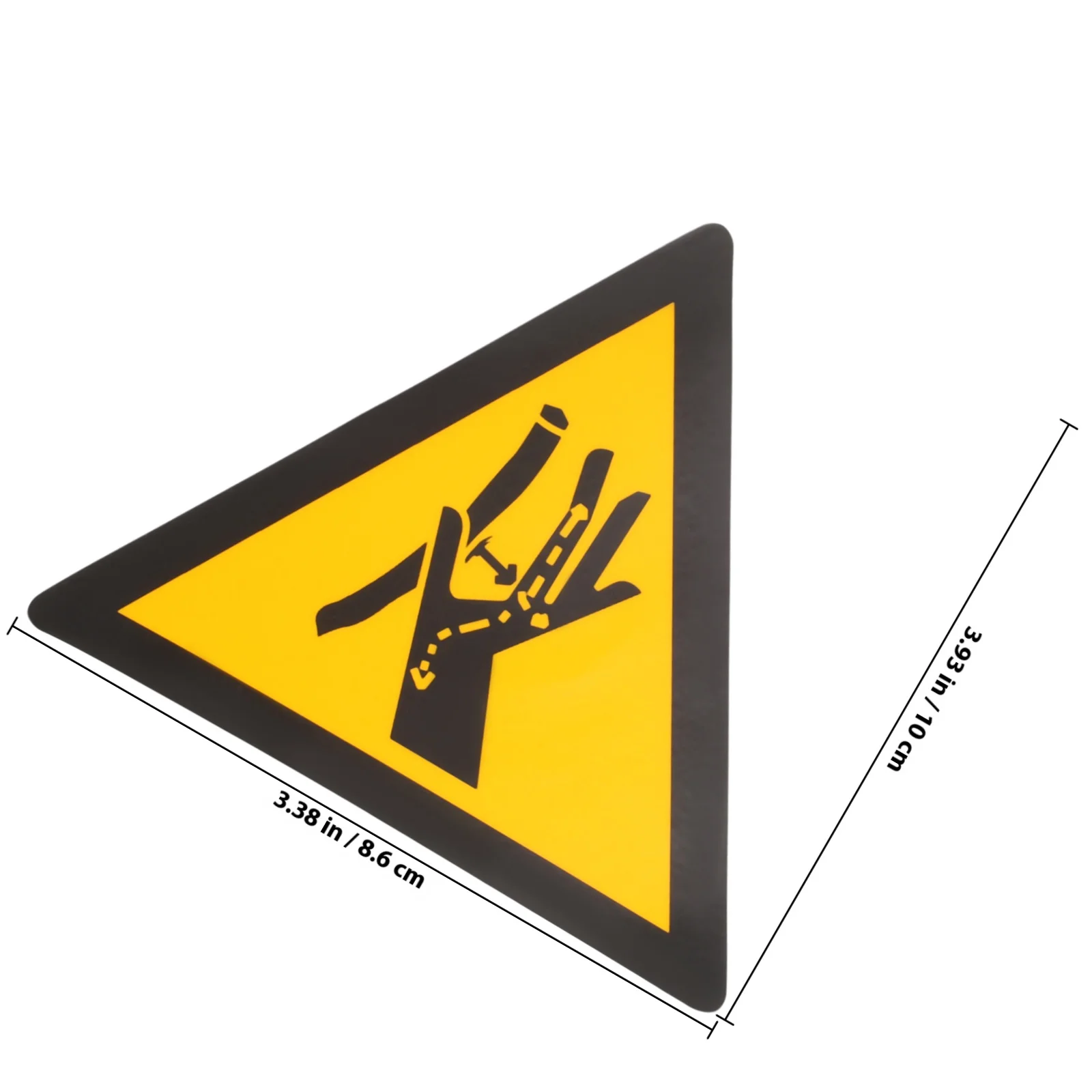 ملصق علامة تحذير السلامة ملصق خطر قرصة اليد لمعدات الآلات ملصق لاصق تحذير ملصق سلامة اليد