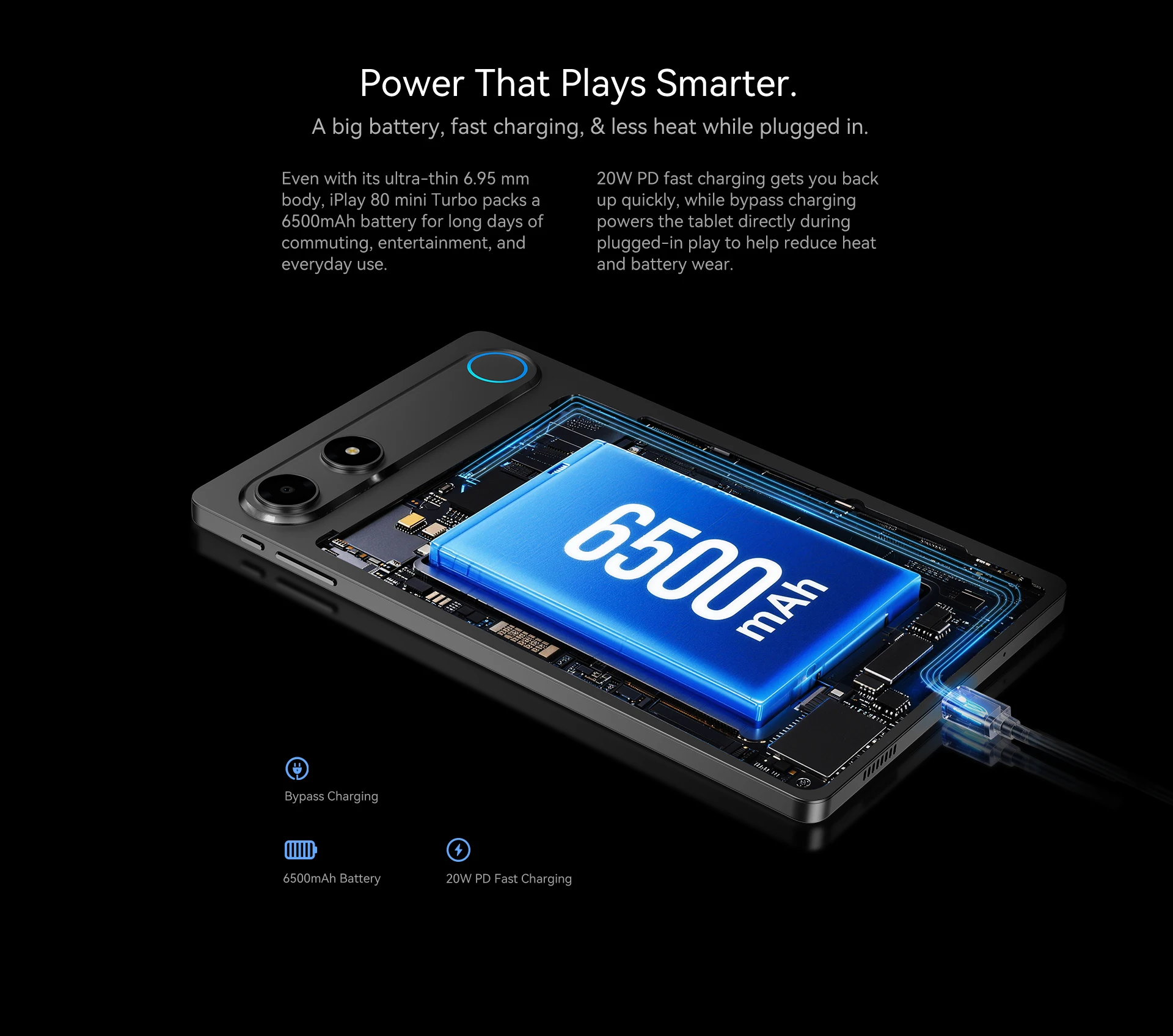 ALLDOCUBE iPlay 80 mini Turbo Tablet 8,8'' 2,5K 120Hz Dimensity 7400 16GB RAM 128GB ROM Android 16 6500mAh 4G LTE Tablet – Detail 8
