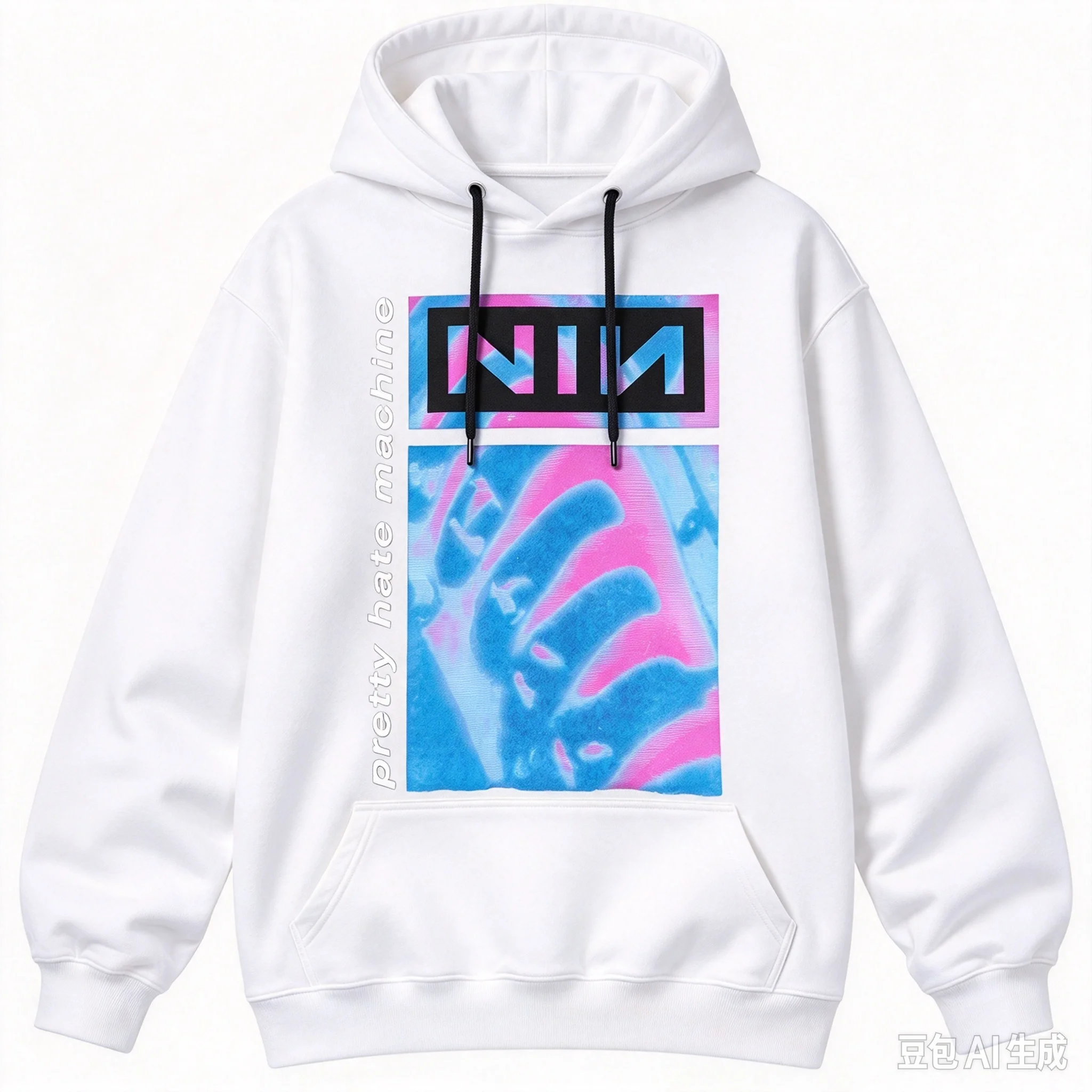NIN 9 Inch Nails Pretty Hate Machine Cotton Sweatshirt, Unisex Unique Casual Pullover Sweatshirt for Men Women