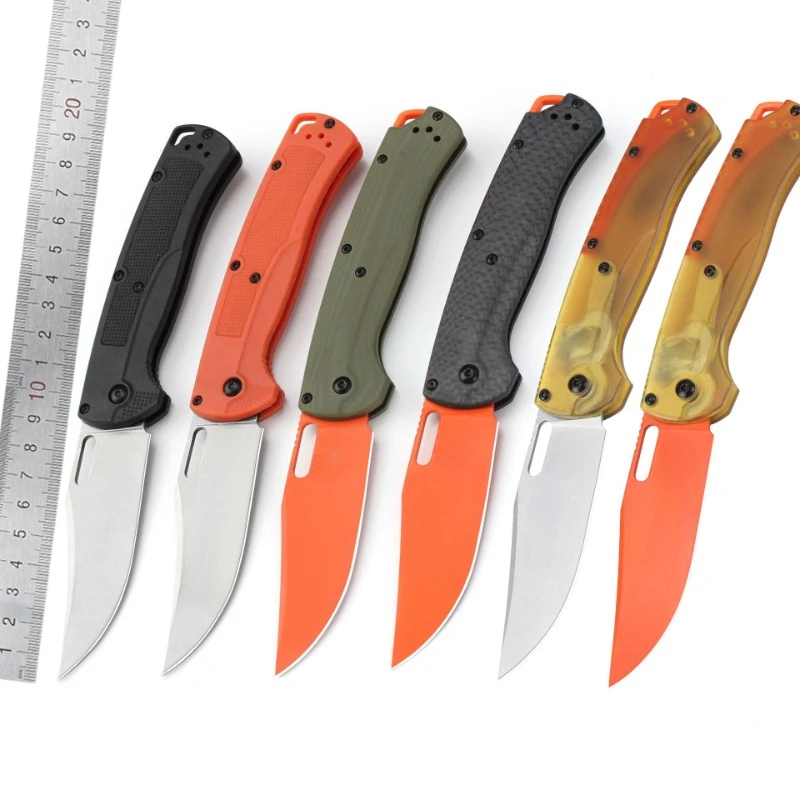 

New B15535 Pocket Outdoor Camping Folding Knife CTM-154 Blade Carbon Fiber Or G10 Handle Hunt Knives Survival Tactical EDC Tools