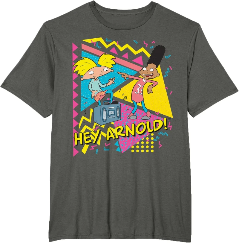 ¡Hola Arnold! Camiseta con estampado de fiesta de los años 90, novedades de verano 2026, colección familiar para bebés y adolescentes