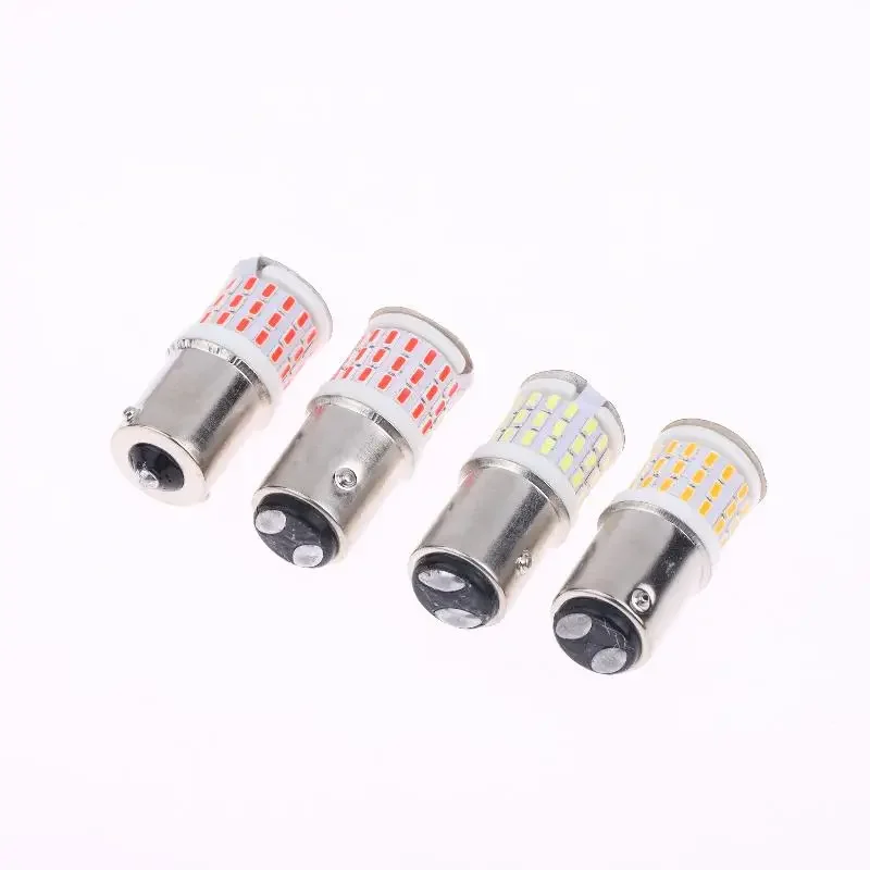 2 قطعة 1156 1157 LED ستروب ضوء الفرامل BAY15D لمبة 30SMD DRL فلاش المياه عكس وقوف السيارات سيارة بدوره إشارة الذيل مصباح دراجة نارية #2