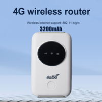 Portable 4G Wireless Router 3200mAh Mobile Broadband Wide Coverage with SIM Card Slot 10 WiFi Users Wireless LTE WiFi Modem