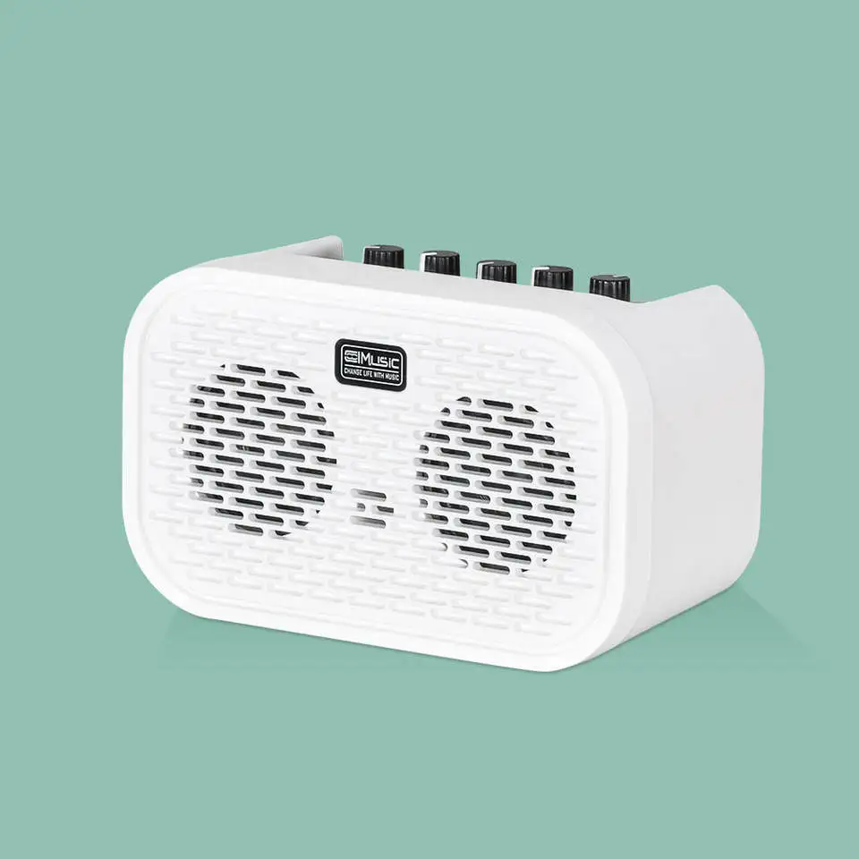 Coolmusic UNIQUE-MINI 10W Electric Acoustic Guitar Amplifier Powered Portable Bluetooth Speaker with Distortion Delay Effects