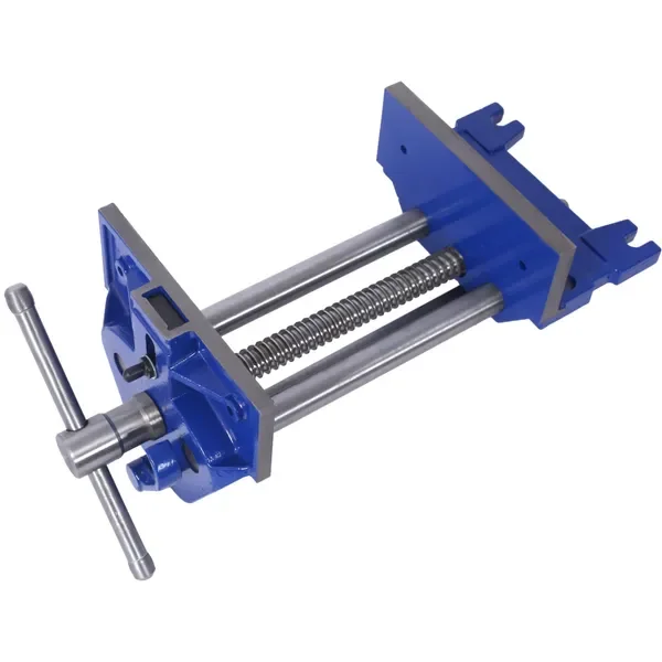 

RaAction Woodworking Vise Quick Release Lever for Quick Adjustments 7 Inch Jaw Width Made with Heavy-Duty Cast Iron ,Blue