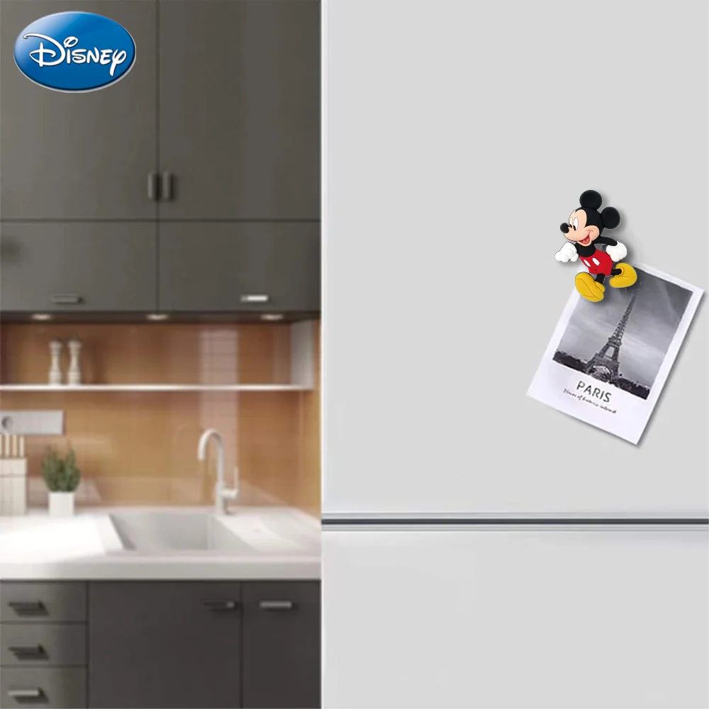

1PC Disney Officially Licensed Mickey Figural Refrigerator Magnets Cartoon Cute 3D Decoration Christmas Valentine's Day