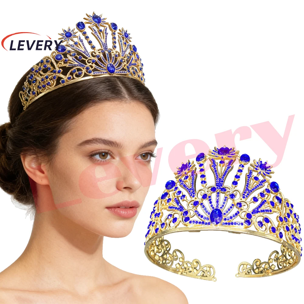 

Levery Tiara Crown for Women Girls Princess Silver Crystal Tiara with Combs Rhinestone Headpieces tiara Birthday Wedding Party