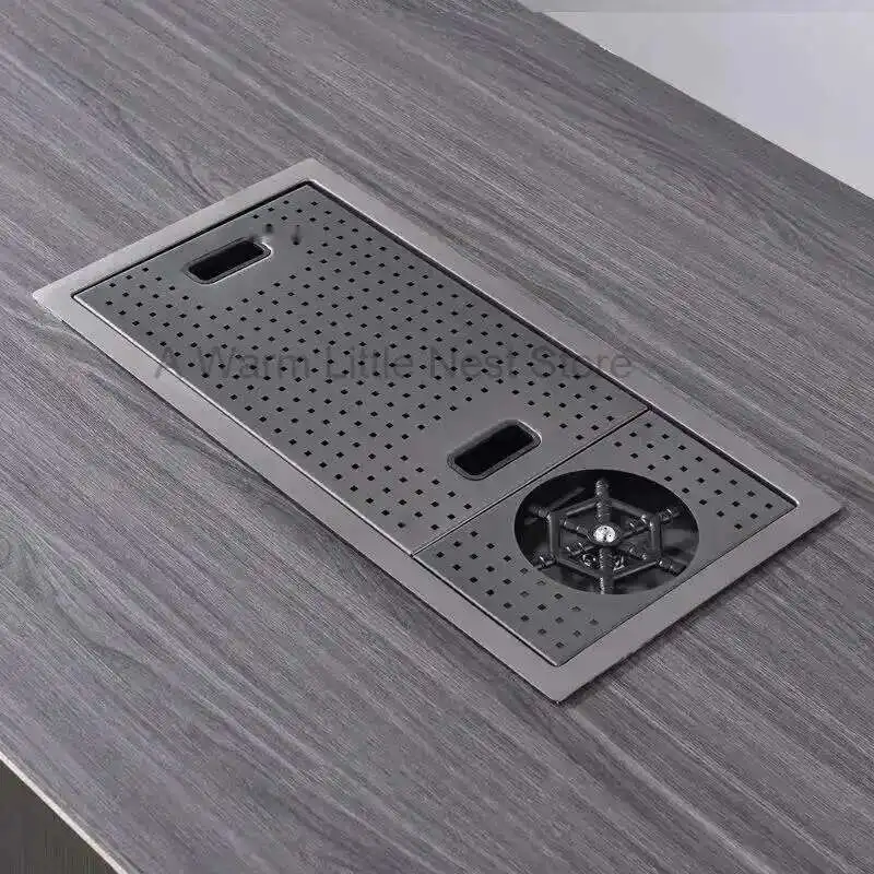 

Home Island Bar Mini Small Sink Hidden Stainless Steel Kitchen Sinks Handmade Single-slot with Cup Washer and Vegetable Basin WY