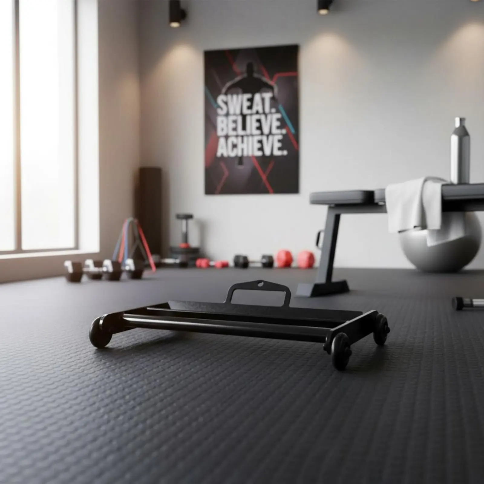 Rouleau d'exercice pour les jambes multifonctionnel, roue d'entraînement pour la partie inférieure du corps, pour la salle de sport à domicile