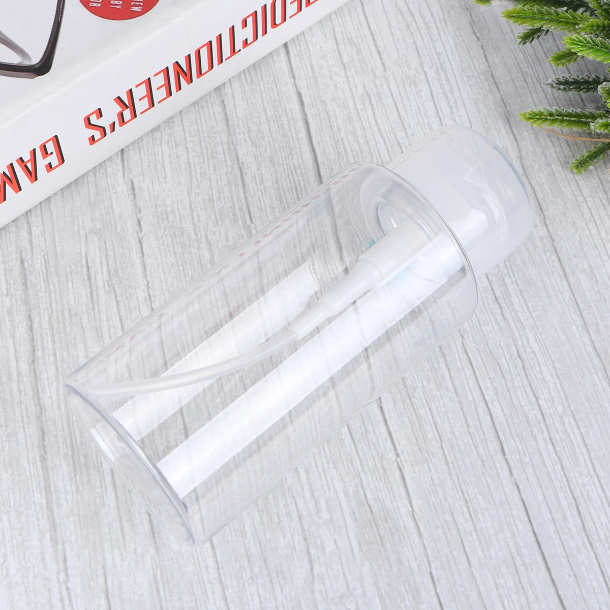 

1pc Pet Plastic Makeup Remover Bottle 300Ml Travel Pump Skincare Hydration Dispenser For Face Nail Pet Care Reusable