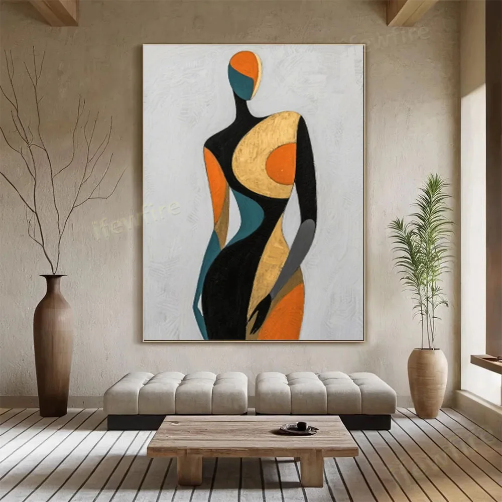 

100% hand drawn human body abstract oil painting original wall painting home living room decoration paint interior aesthetics