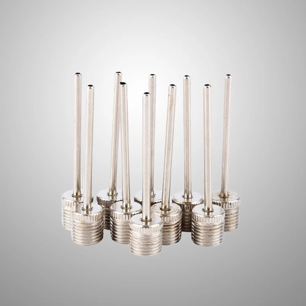 12 個の空気膨張針小型ポータブル膨張ポンプ針バスケットボールサッカーサッカー用高張力漏れ防止耐久性