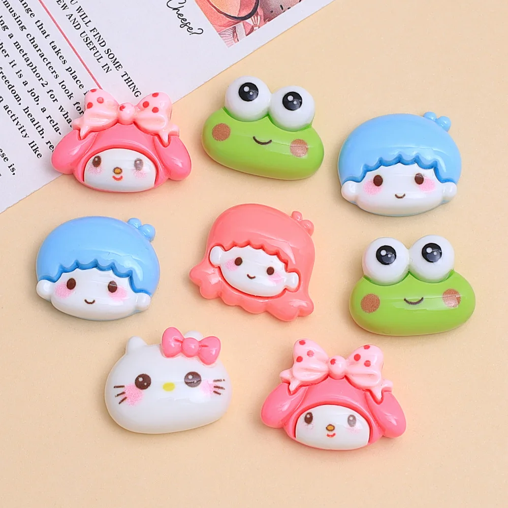5 pièces mignon petit garçon dessin animé fait à la main bijoux à bricoler soi-même accessoires crème colle résine accessoires trou chaussure boucle matériel