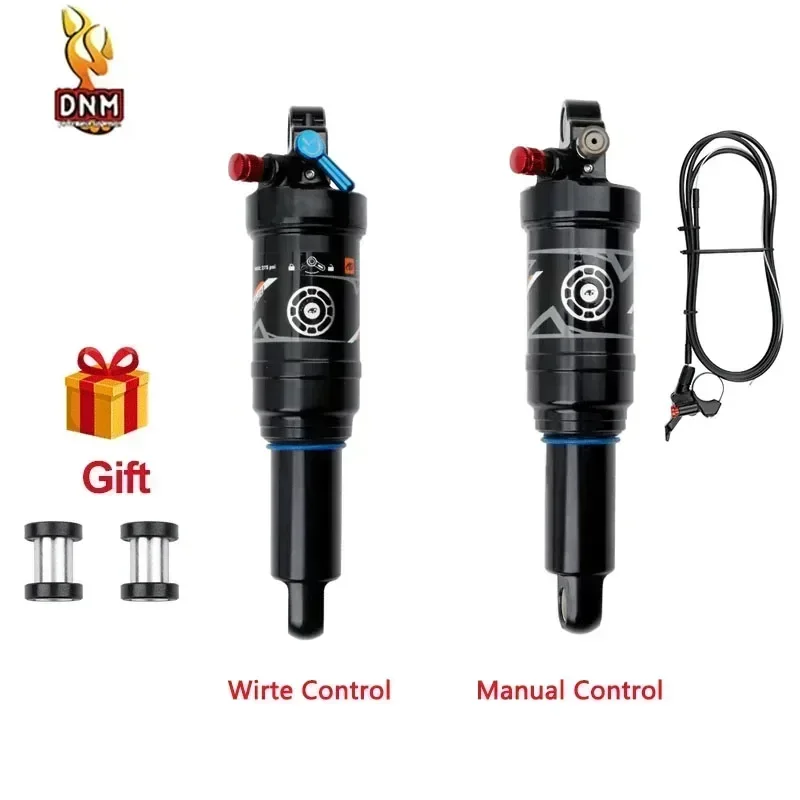 DNM AO-38RC pneumatic shock absorber manual and wire control lockable rebound bicycle rear shock absorber for all kinds of roads