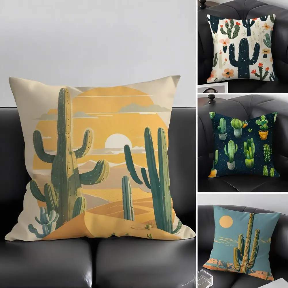 Cactus Fashion Cushion Cover Pillowcase Ultra Soft Skin Frie