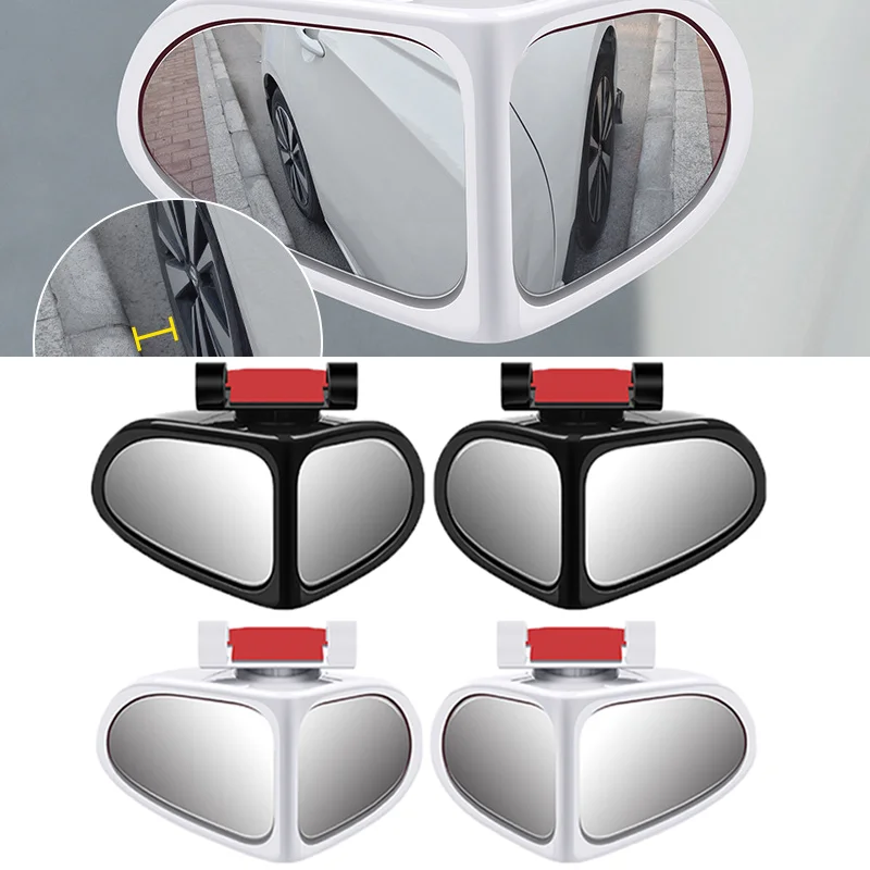 

Car Front Rear Wheel Blind Spot Auxiliary Mirror Multifunctional 360 Degrees Adjustable Blind Spot Mirror Auto Accessories