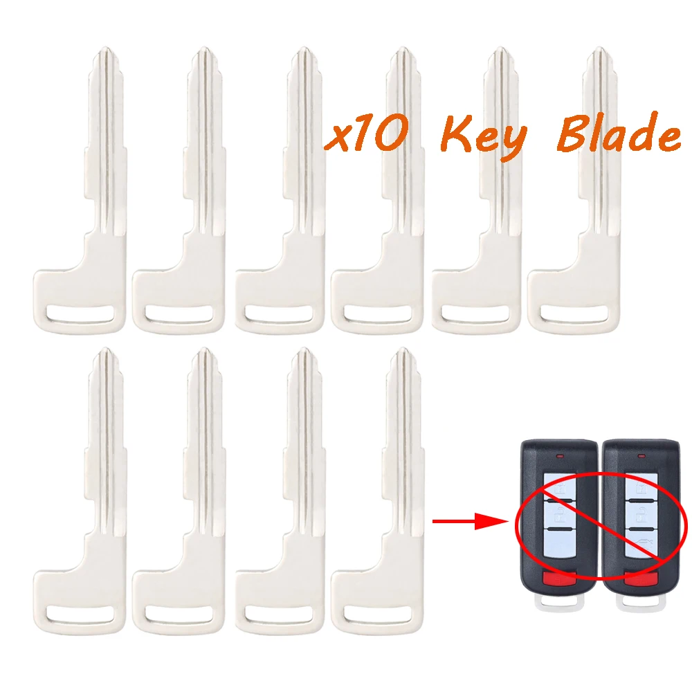 

10 Remote Blank Key Blade MIT11R for Mitsubishi ASX Lancer Outlander Pajero Sport L200 Triton Eclipse Cross Galant 2008-2022