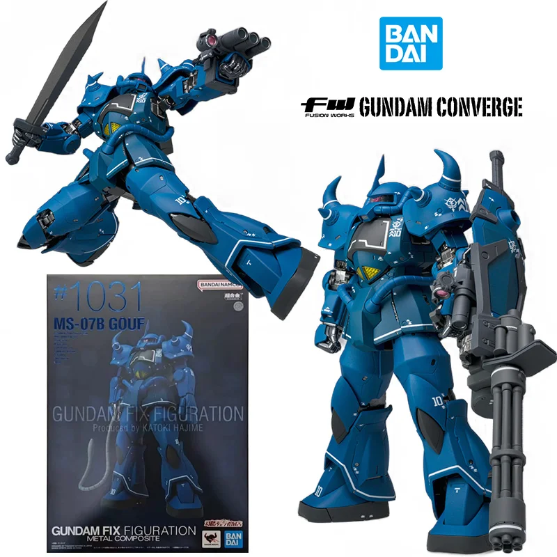 Bandai Gundam Fix Figuration Metal Composite MS-07B Gouf 19Cm Anime Original Action Figure Model Toy Birthday Gift Collection