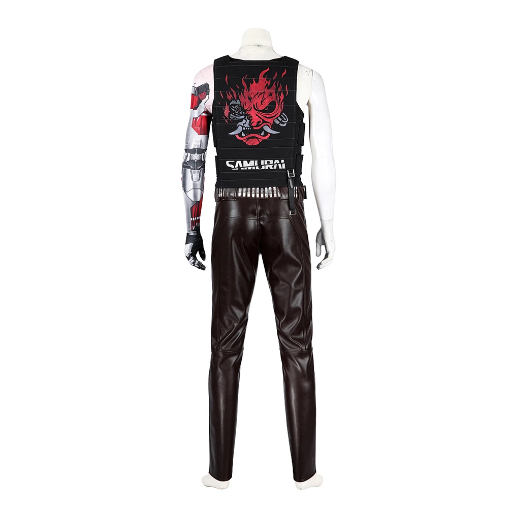 Johnny Hallyhand Cosplay Fato para homens adultos, uniforme de batalha retrô punk, roupa de jogo, roupas de combate