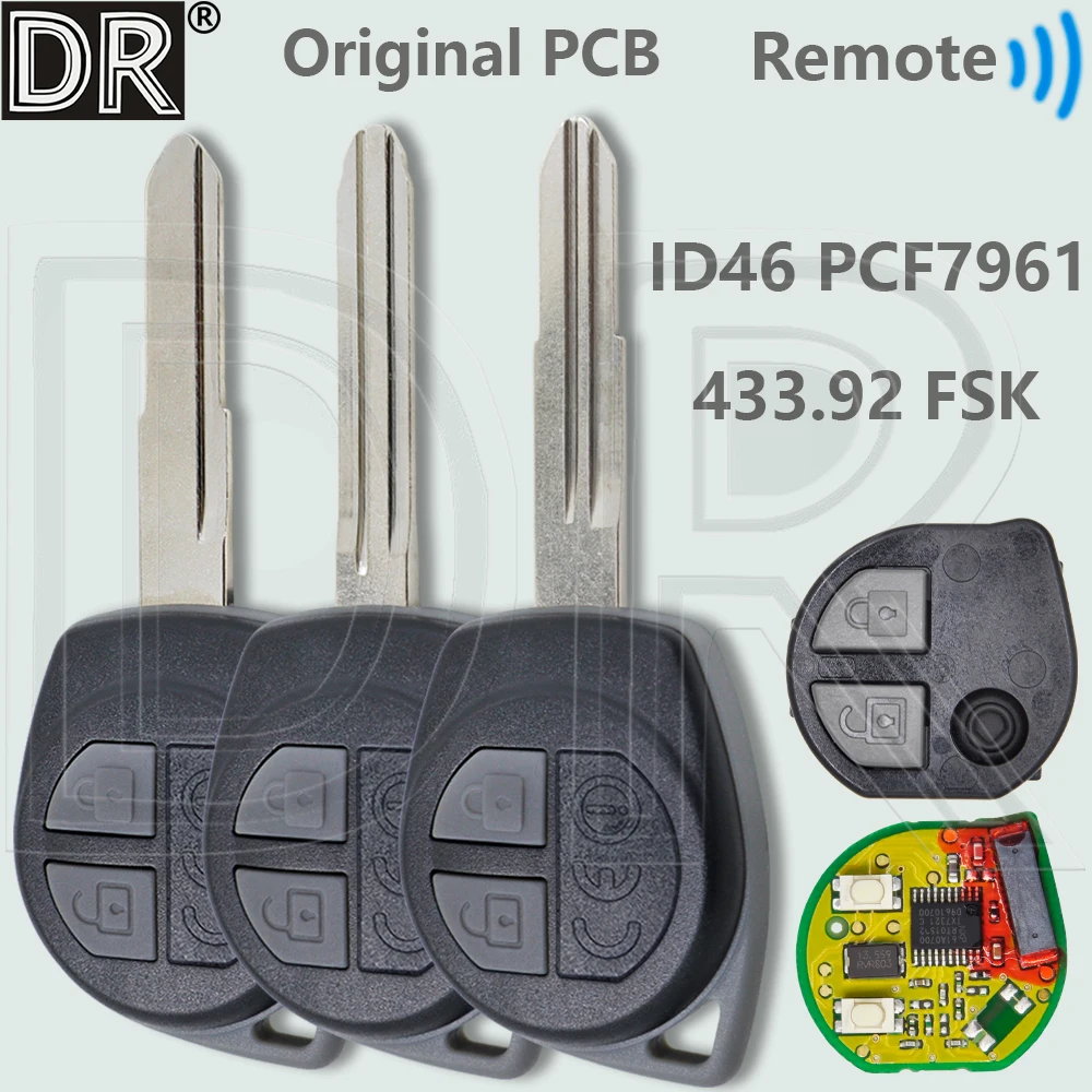 

DR ID46 PCF7961 433MHz Origianl Inner Car Remote Key T68L0 For Suzuki Swift Cultus Xcross SX