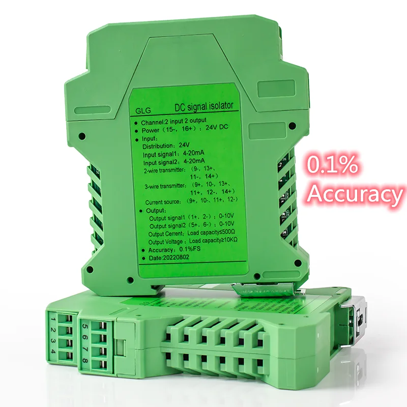 4-20mA Gleichstrom-Signal isolation sender Stroms pannungs wandler Mehrfach eingangs ausgang 0-20mA 0-5V 0-10V Wandler