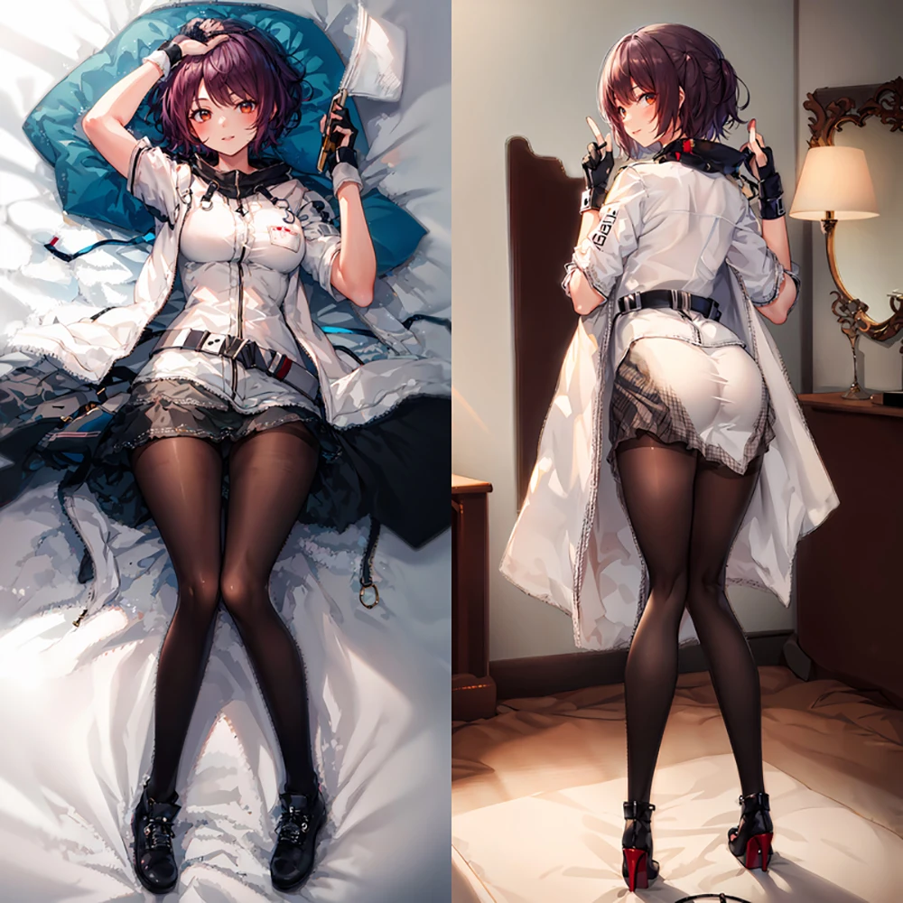 

Anime Game Arknights Exusiai Cosplay Cartoon 2WAY Hugging Body Pillow Case Dakimakura Cushion Cover Bedding Decor Gift