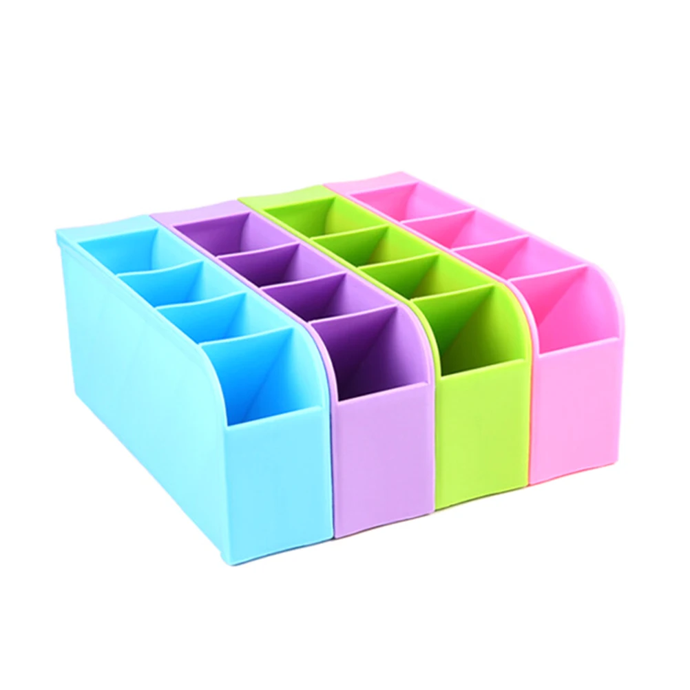 

Stationery Storage Box Desktop Organizer Large Capacity Small Size PP Material Makeup Brush Lipstick Socks Holder Space