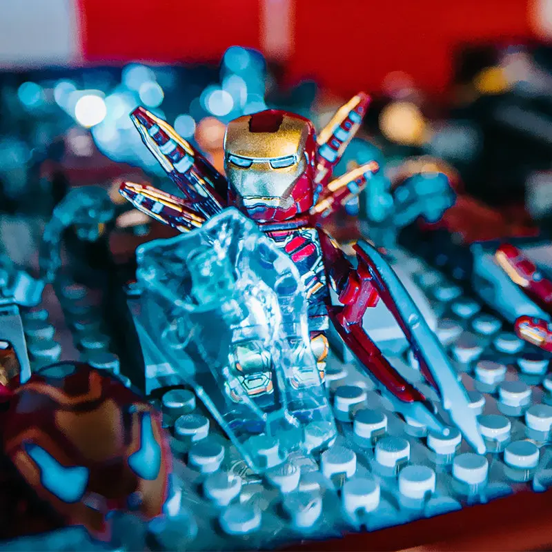 

Конструктор Marvel Iron Man: Фигурка супергероя, аниме-модель, коллекционные аксессуары, игрушки, подарок для детей